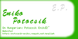 eniko potocsik business card